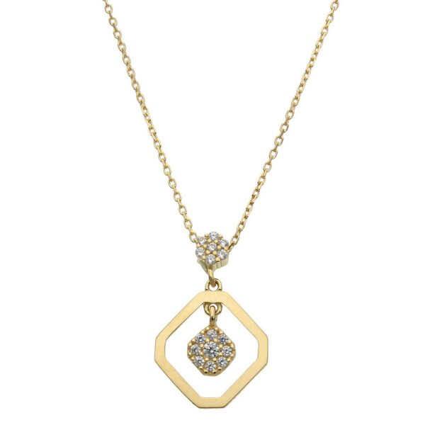 Gargantilla oro 18kl circonitas