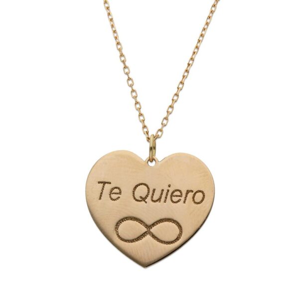 Gargantilla oro 18kl corazon + grabacion