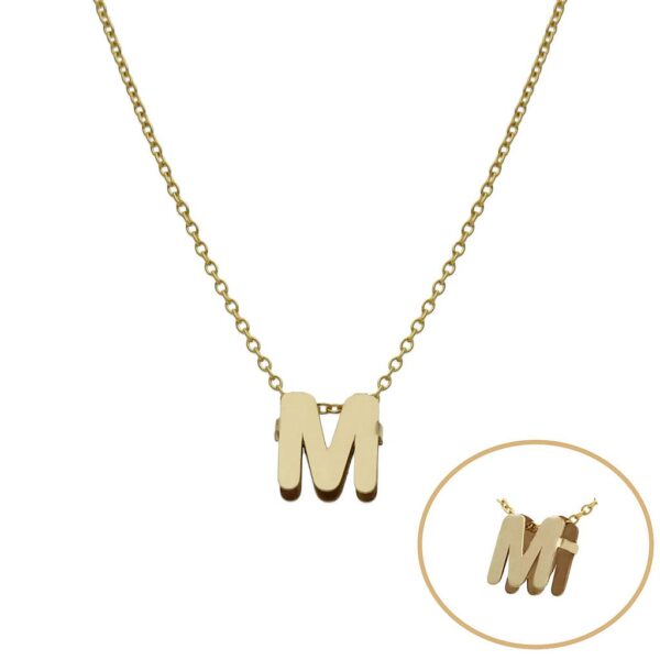Gargantilla oro 18kl letra