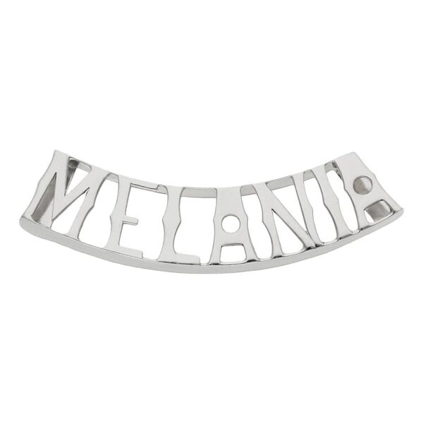 Colgante oro blanco 18kl nombre liso