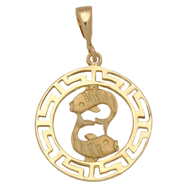 Colgante oro 18kl horoscopo piscis