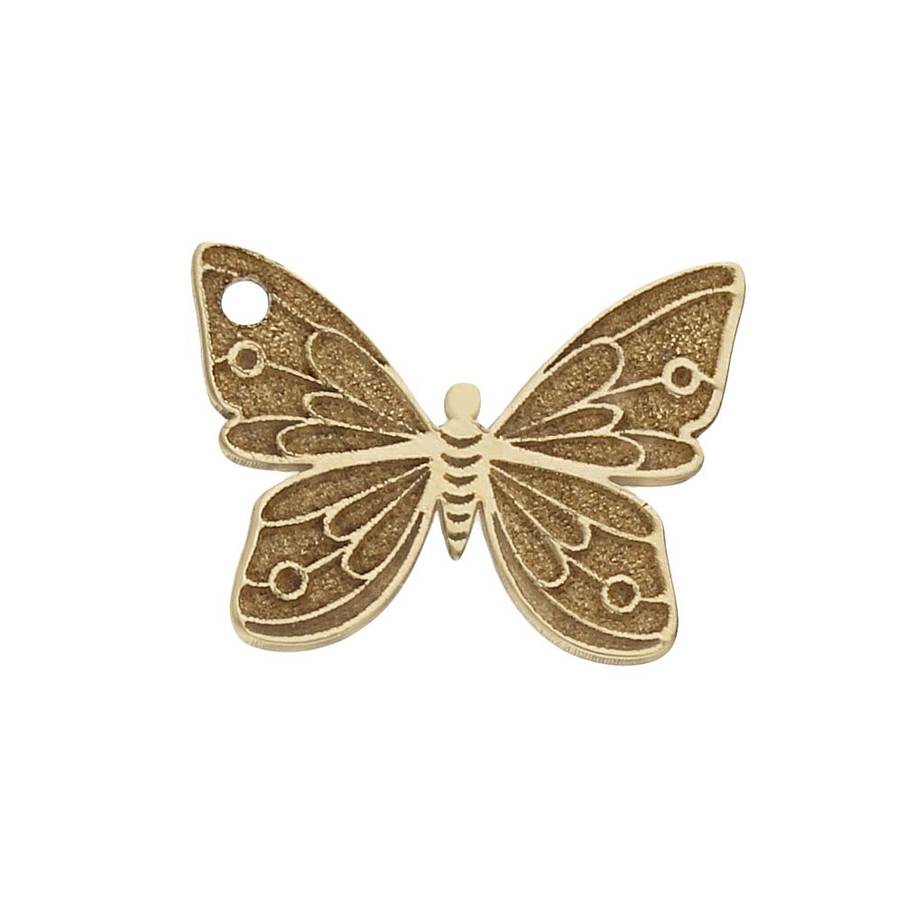 Mi historia - abalorio oro 18kl mariposa