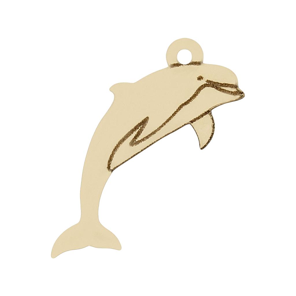 Mi historia - abalorio oro 18kl delfin