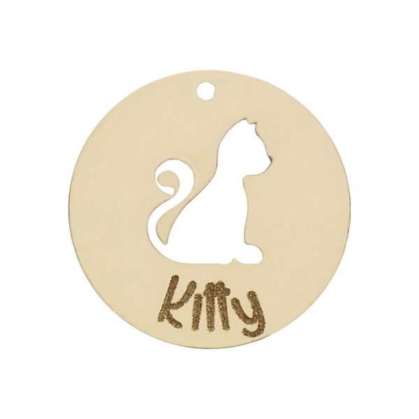 Mi historia - abalorio oro 18kl gato