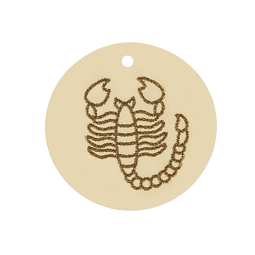 Mi historia - abalorio oro 18kl horoscopo escorpio