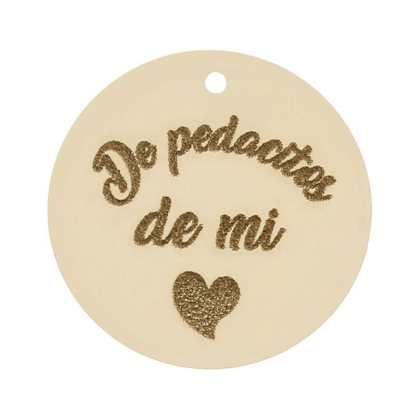 Mi historia - abalorio oro 18kl pedacitos