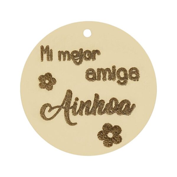 Mi historia - abalorio oro 18kl amiga