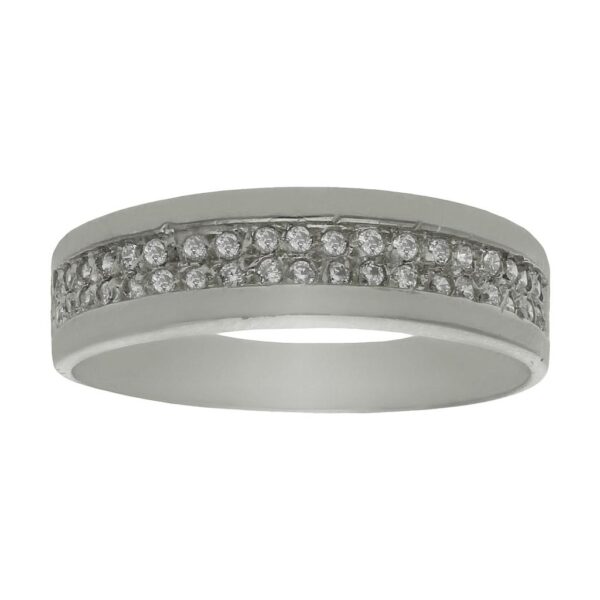 Sortija oro blanco 18kl diamantes
