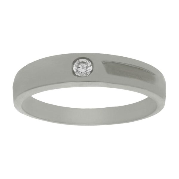 Sortija oro blanco 18kl diamante