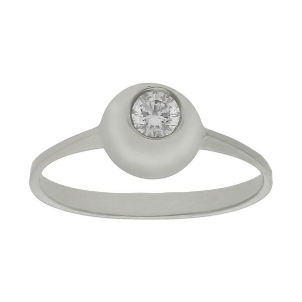 Sortija oro blanco 18kl diamante