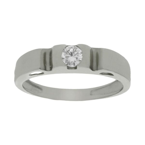 Sortija diamante oro blanco 18kl