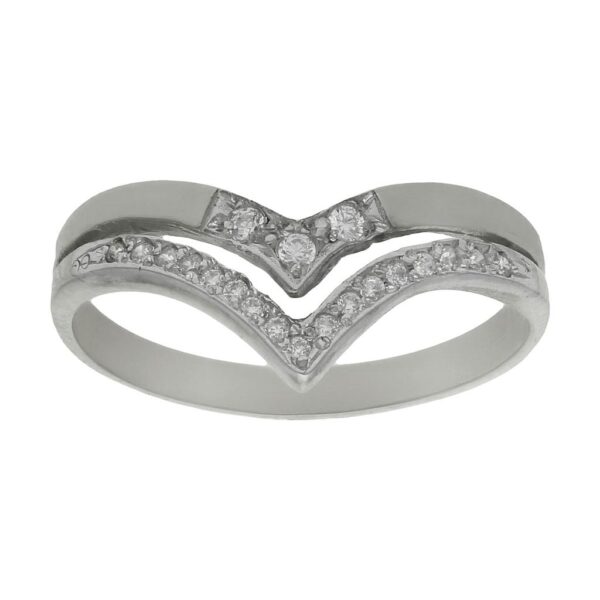 Sortija oro blanco 18kl diamantes