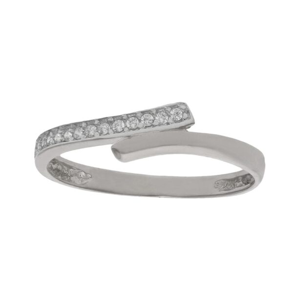 Sortija oro blanco 18kl diamantes