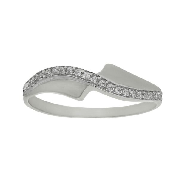 Sortija oro blanco 18kl diamantes