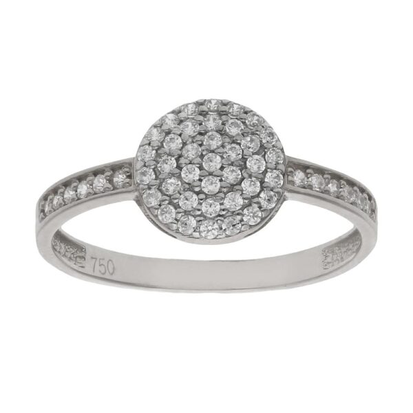 Sortija oro blanco 18kl diamante