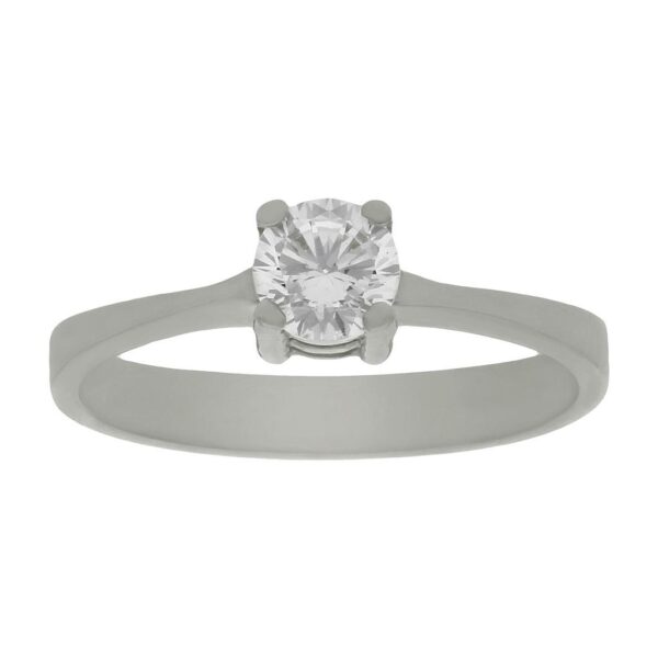 Sortija oro blanco 18kl diamante