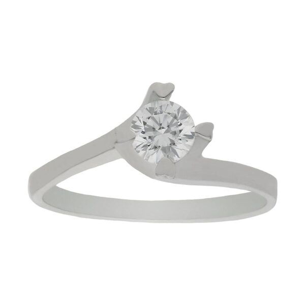 Sortija diamante oro blanco 18kl