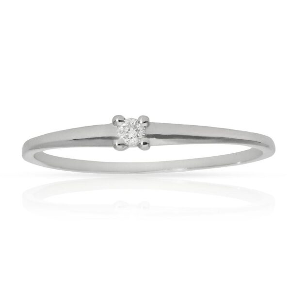 Sortija oro blanco 18kl diamante - agotada temporalmente