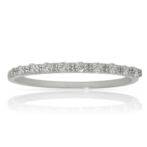 Sortija oro blanco 18kl diamantes