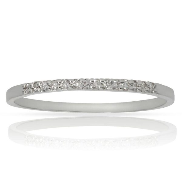 Sortija oro blanco 18kl diamantes