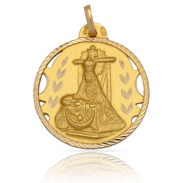 Medalla oro 18kl v. De las angustias - 22mm