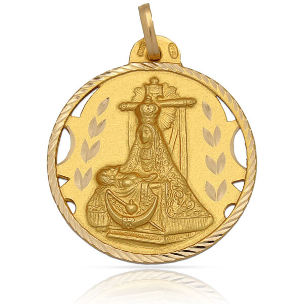 Medalla oro 18kl v. De las angustias - 24mm