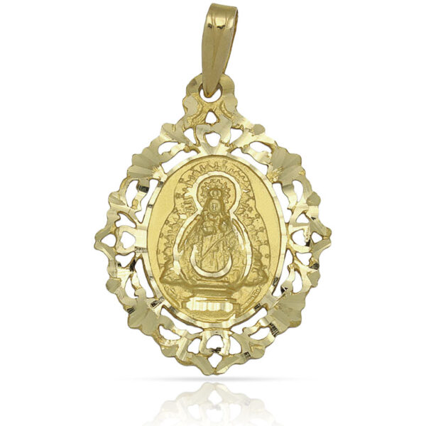 Medalla oro 18kl v.de la fuensanta-22x30mm