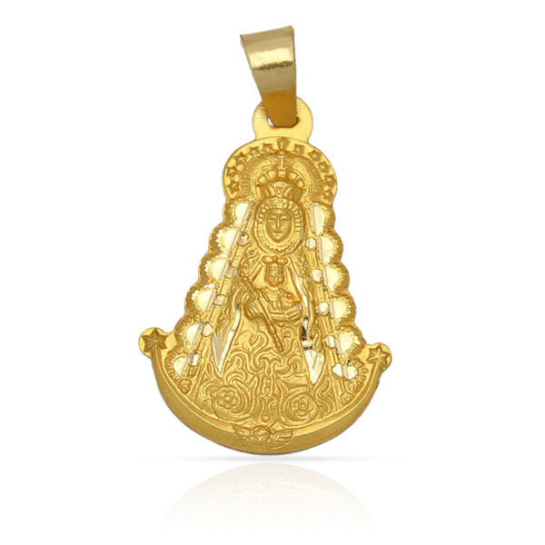 Medalla oro 18kl v. Del rocio- 26x37mm