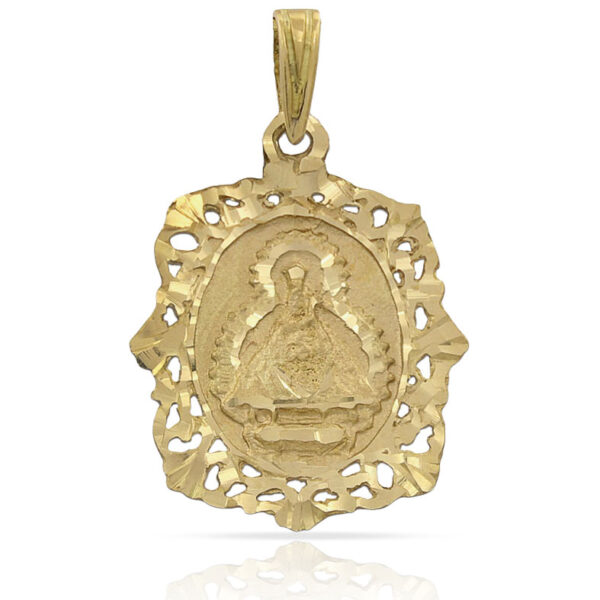 Medallas oro 18kl v.de la cabeza-20x26mm