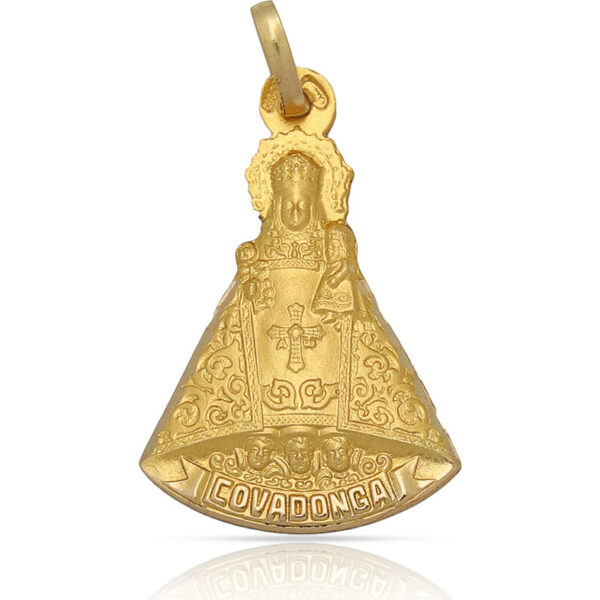 Medalla oro 18kl v. De covadonga - 19x29mm