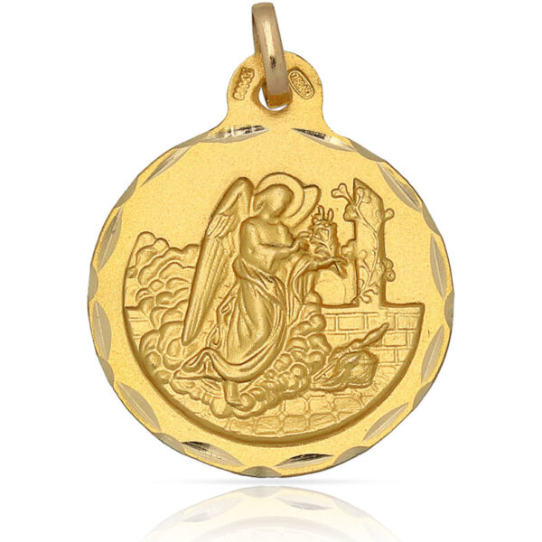 Medalla oro 18kl san gabriel- 21mm