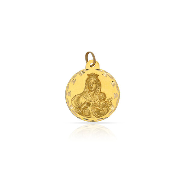 Medalla oro 18kl v. Del carmen - 13mm