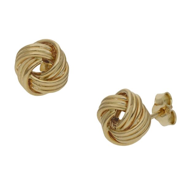 Pendientes oro 18kl nudo - 10mm
