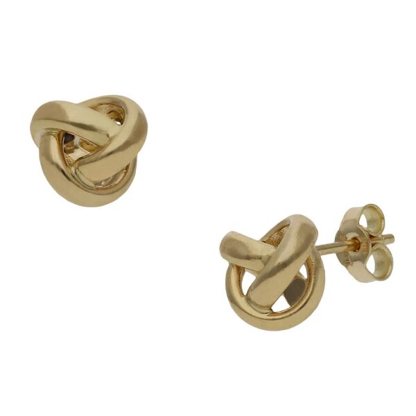 Pendientes oro 18kl nudo - 9mm