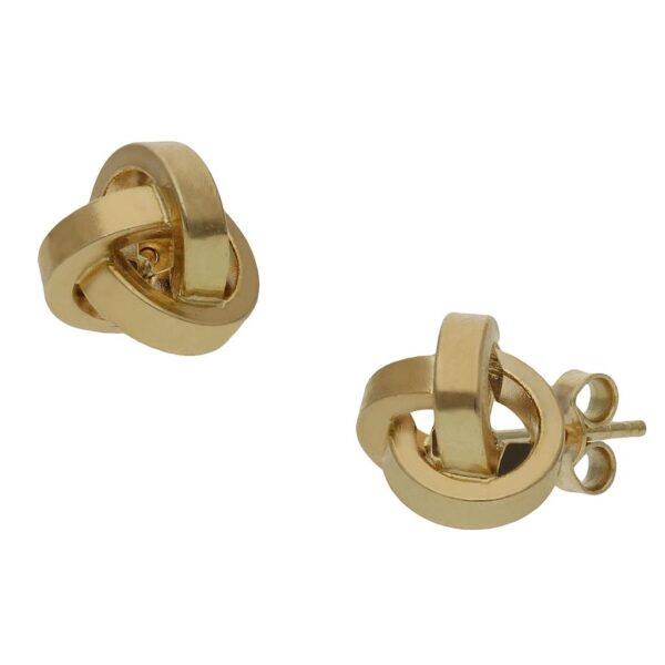Pendientes oro 18kl nudo - 11mm