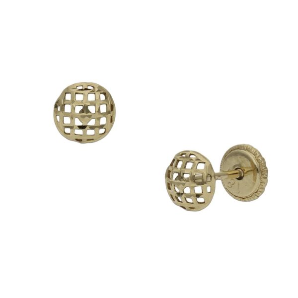 Pendientes oro 18kl redondos - 5mm