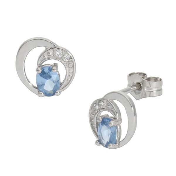 Pendientes oro blanco 18kl
