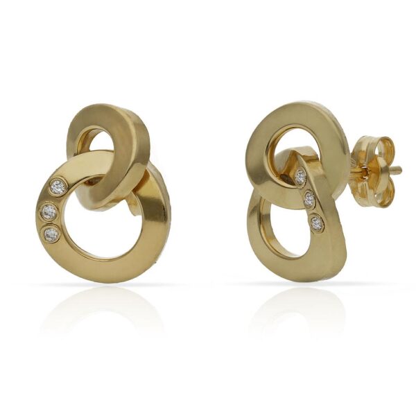 Pendientes oro 18kl circonitas
