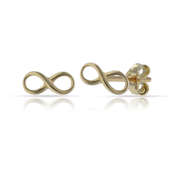 Pendientes oro 18kl infinito