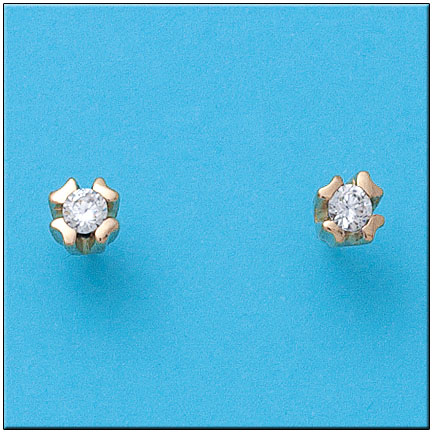 Pendientes oro 18kl circonitas
