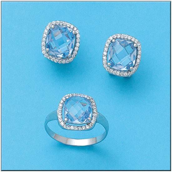Pendientes oro blanco 18kl