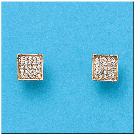 Pendientes oro 18kl circonitas