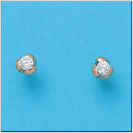 Pendientes oro 18kl circonitas