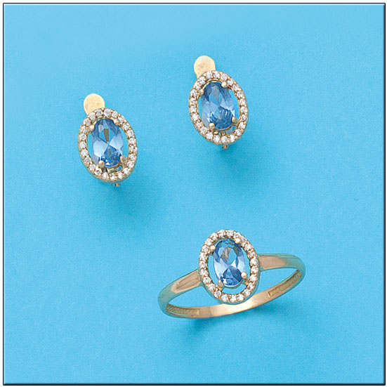 Pendientes oro 18kl circonitas