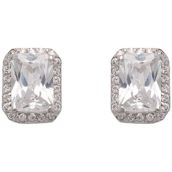 Pendientes oro blanco 18kl