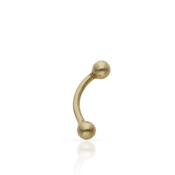 Piercing oro 18kl ceja bolas