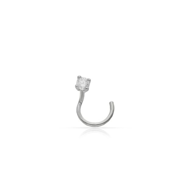 Piercing oro blanco 18kl nariz