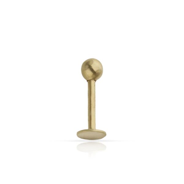 Piercing oro 18kl labio bola