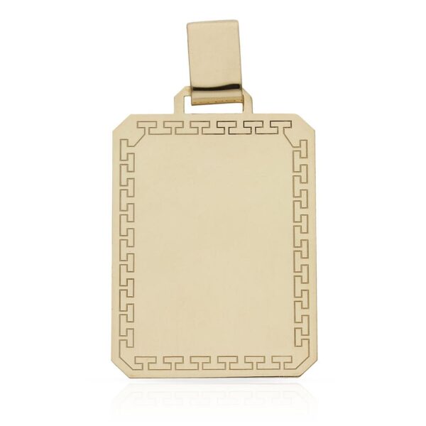 Placa oro 18kl greca - 23x32mm