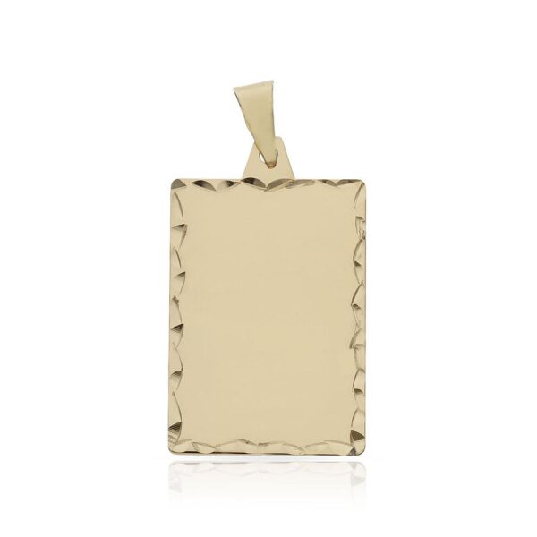 Placa oro 18kl tallada - 18x27mm